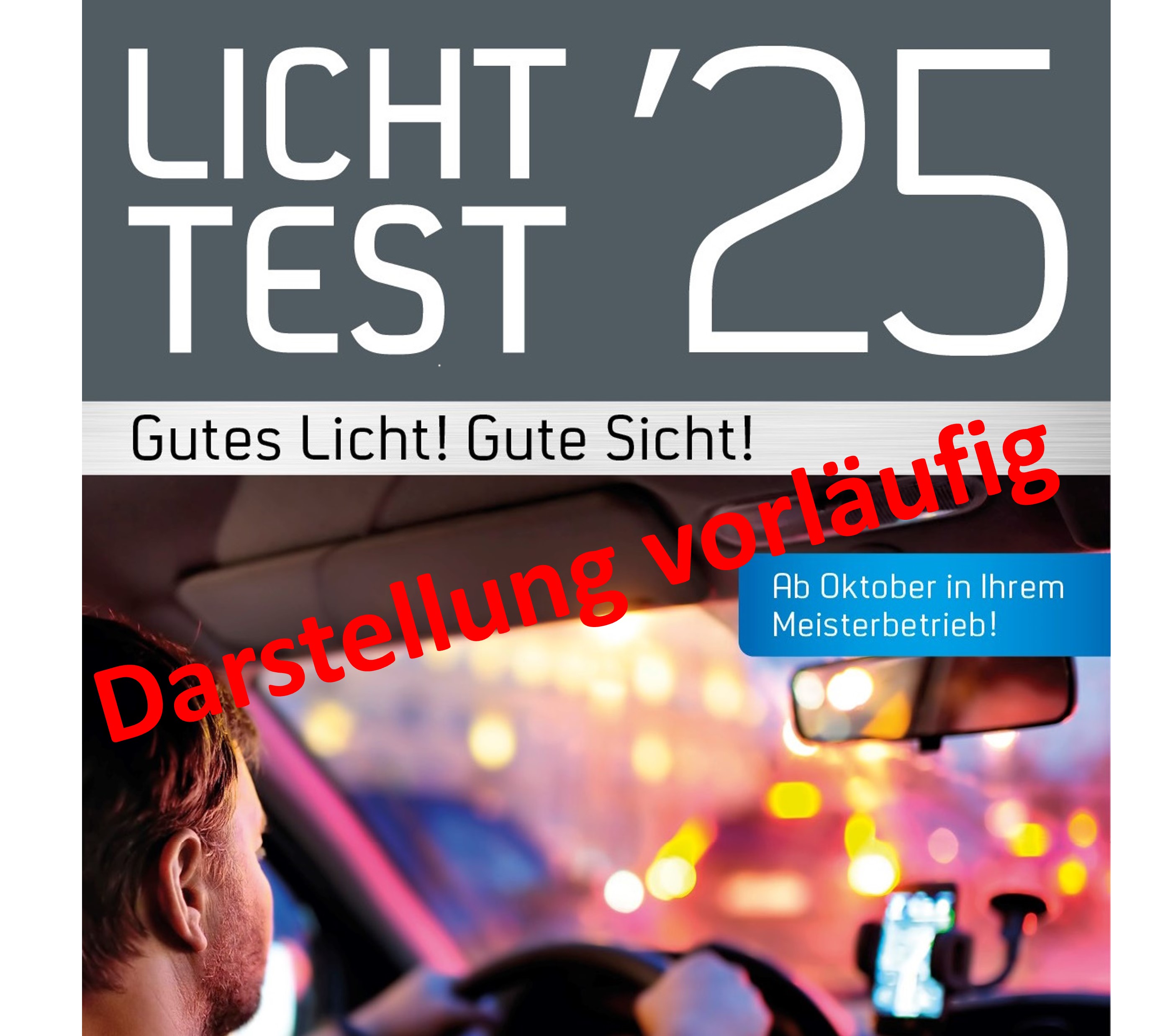 Flyer „Gewinnspiel zum Licht-Test 2025“
