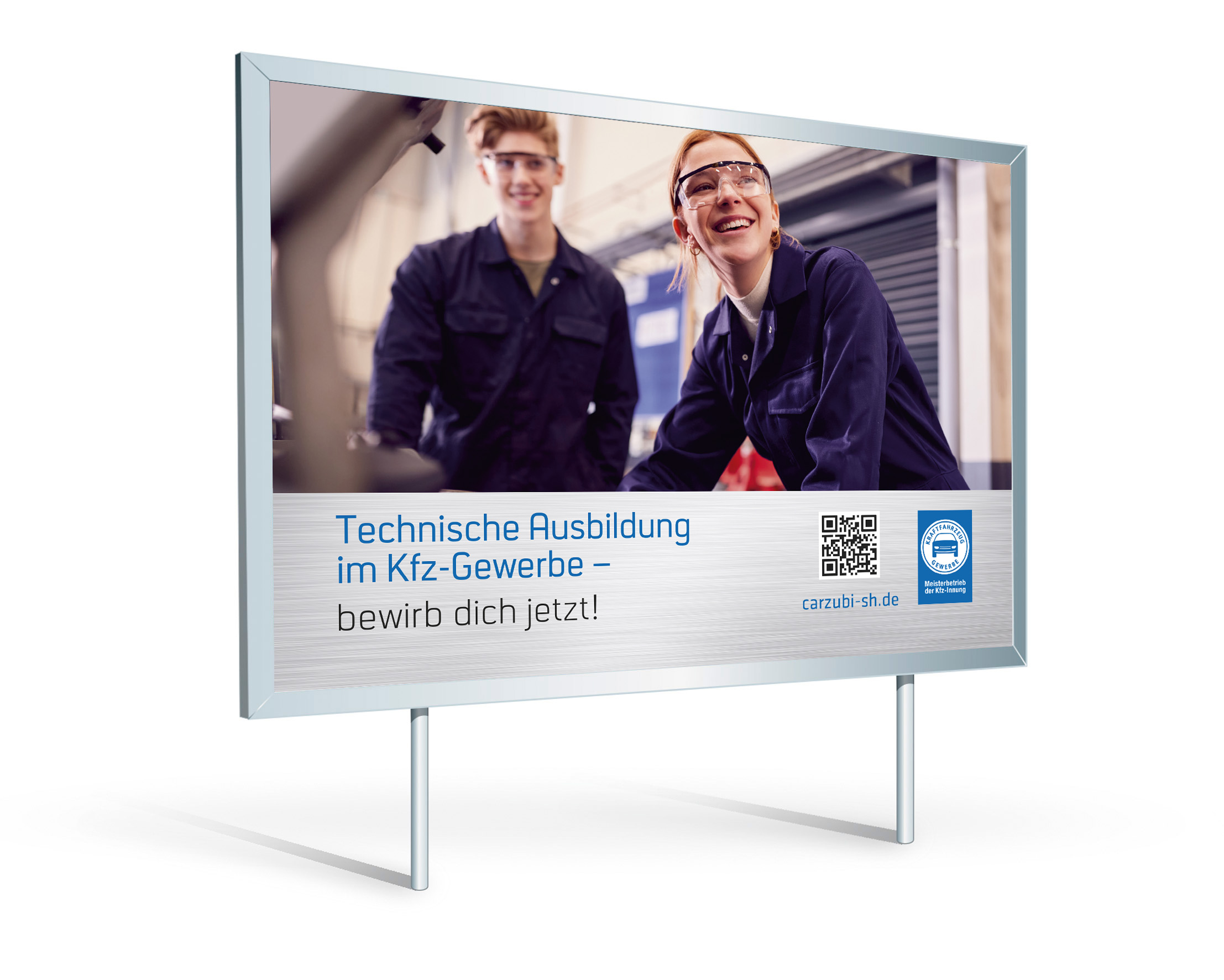 Großflächenplakat „Technische Ausbildung im Kfz-Gewerbe"