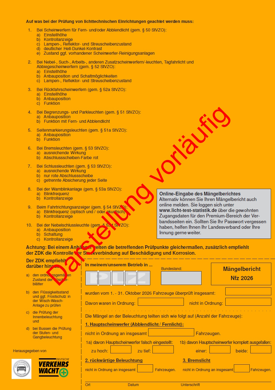 Merkblatt „Licht-Sicht-Test“ Nfz