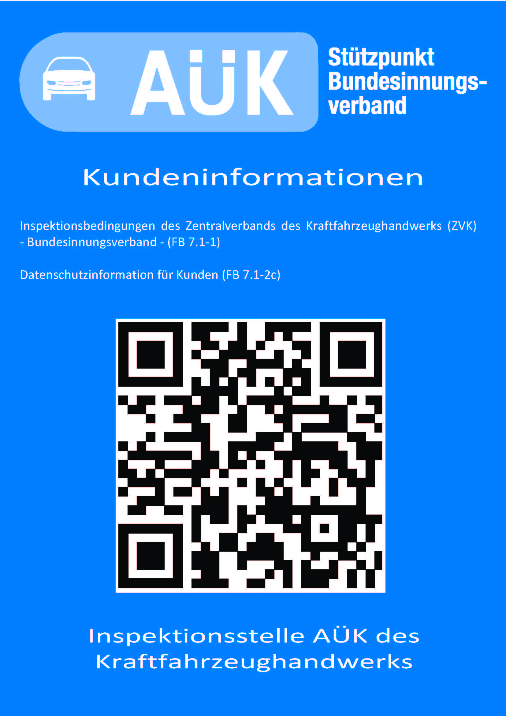 AÜK-Kundeninformationen als QR-Code zum Downloaden