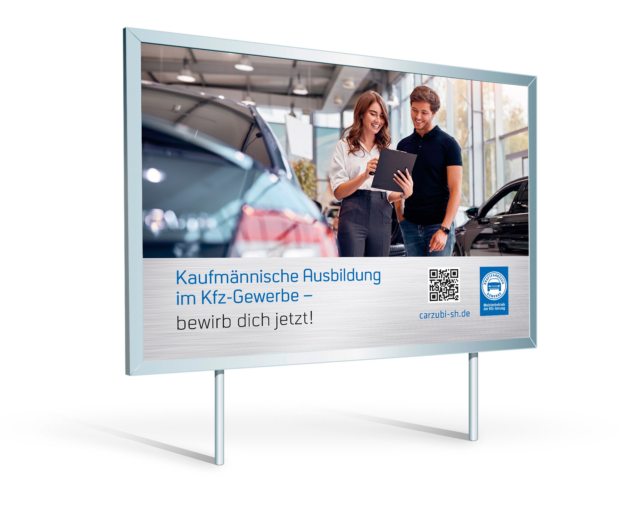 Großflächenplakat „Kaufmännische Ausbildung im Kfz-Gewerbe"
