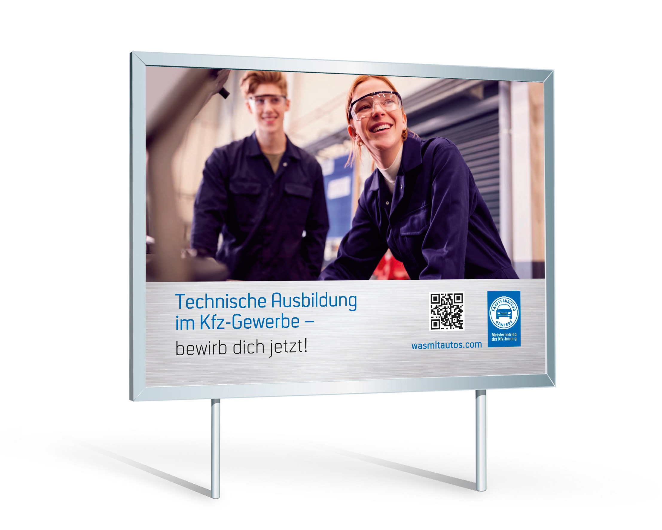 Großflächenplakat „Technische Ausbildung im Kfz-Gewerbe"