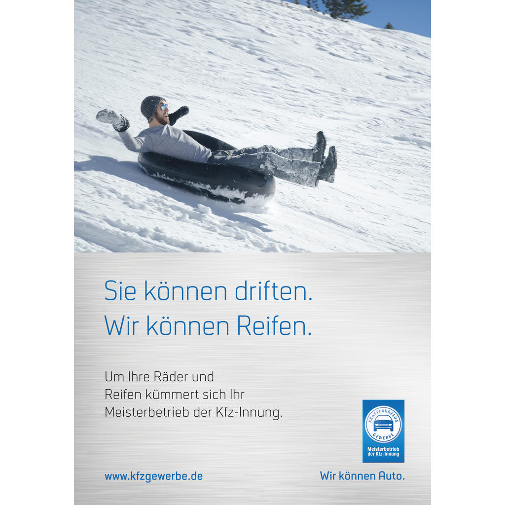 Plakat „Sie können driften.“