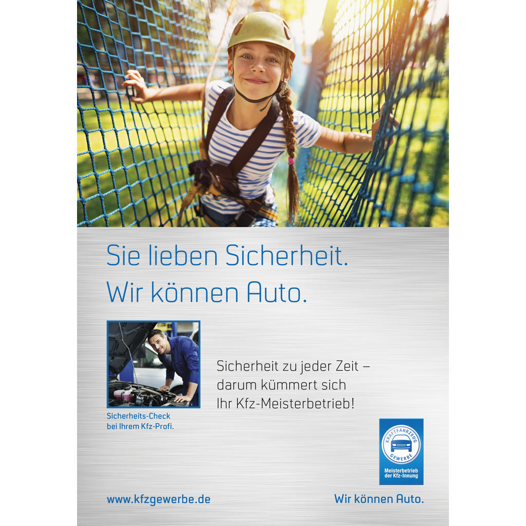 Plakat „Sie lieben Sicherheit."