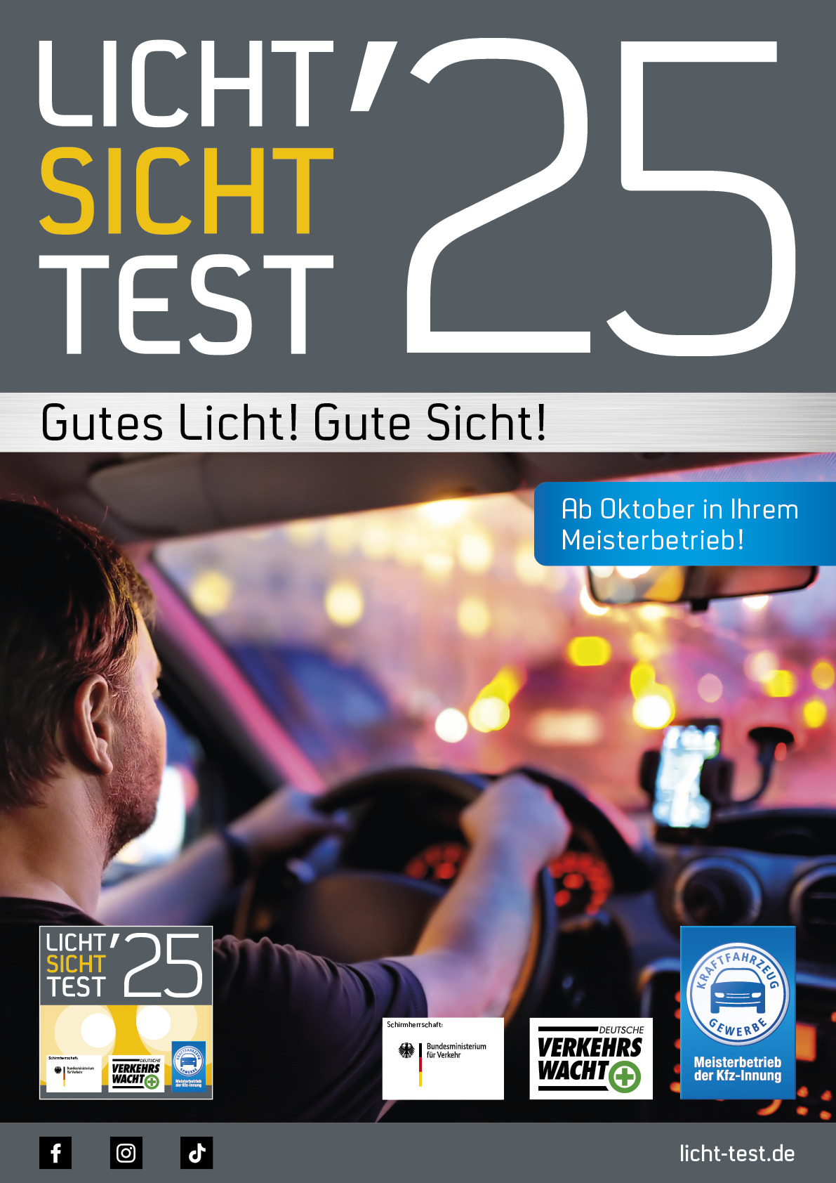 Plakat-Set „Licht-Sicht-Test 2025" (2 Stück)