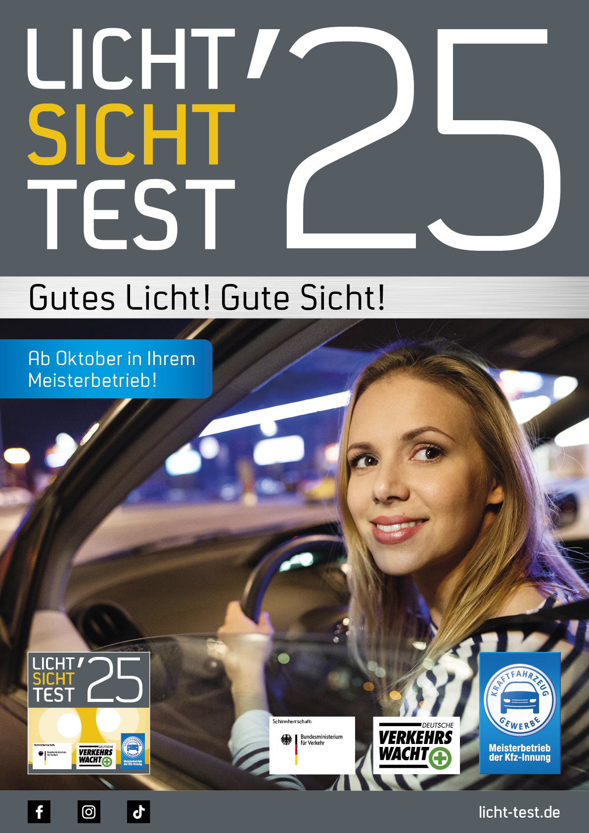 Plakat-Set „Licht-Sicht-Test 2025" (2 Stück)