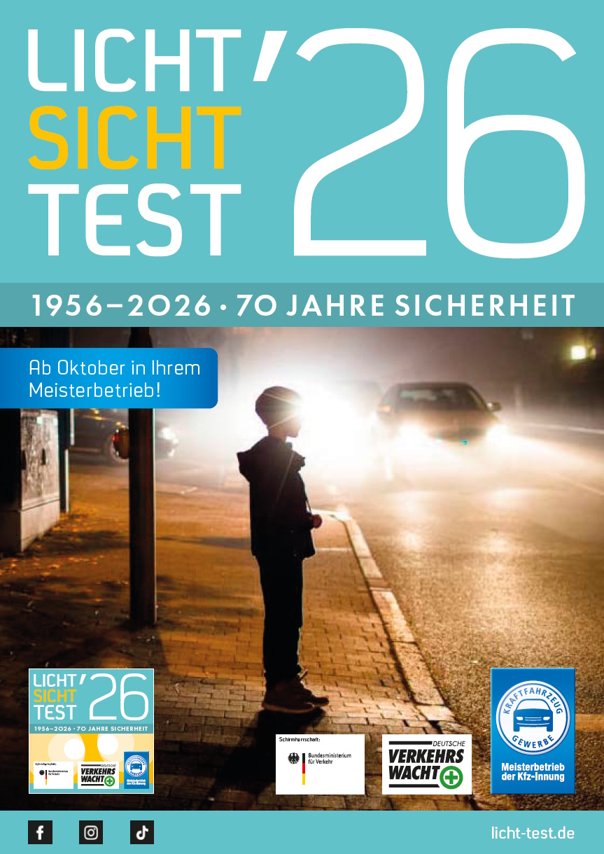 Plakat-Set „Licht-Sicht-Test 2026" (2 Stück)