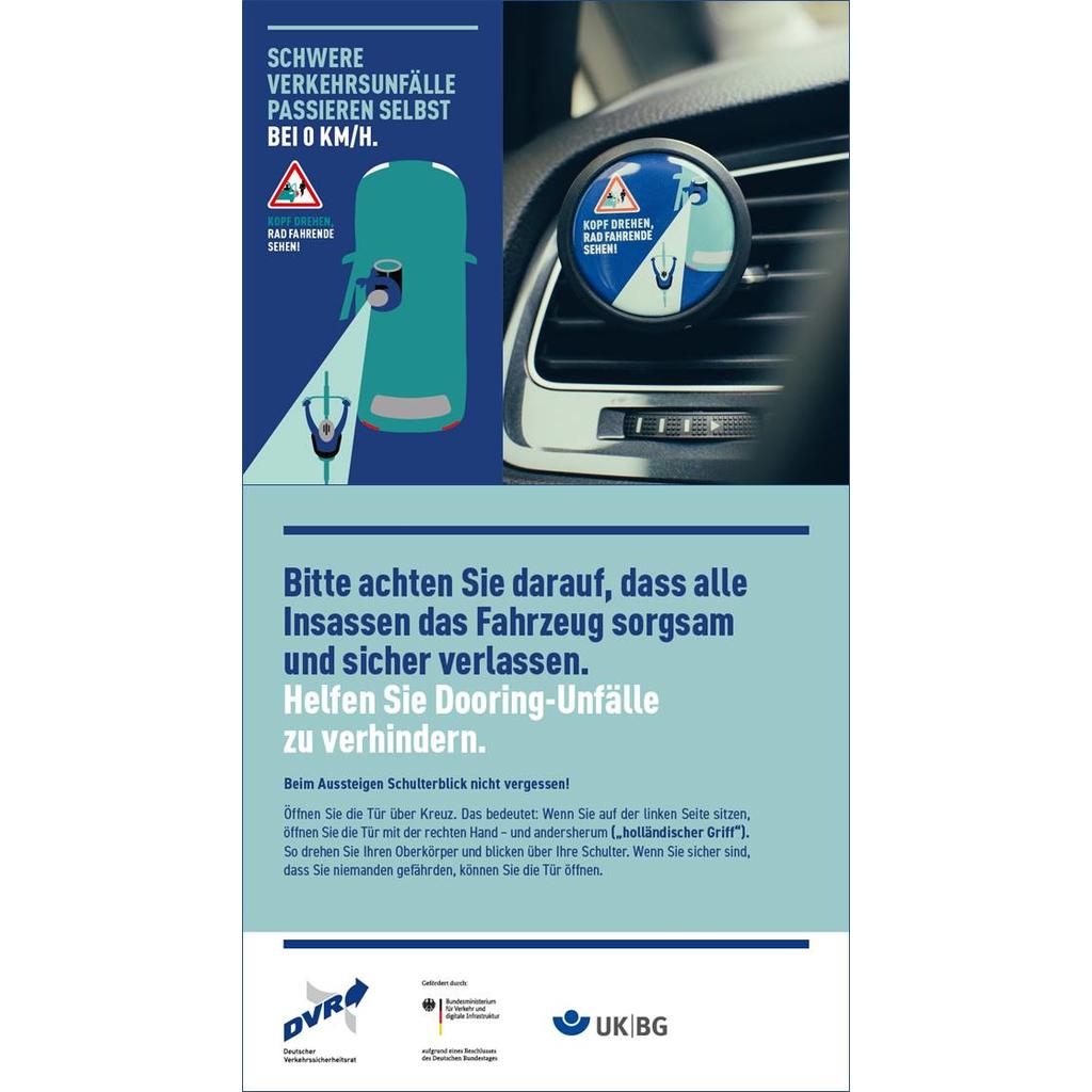 Info-Set "Unfälle mit Autotüren" für Mitglieder