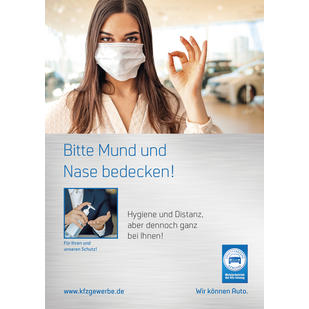 Aushang/Plakat „Bitte Mund und Nase bedecken!“ DIN A4-A2 zum Downloaden