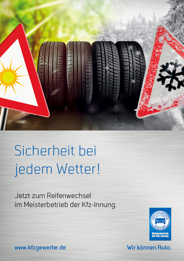 Anzeige „Sicherheit bei jedem Wetter!“ zum Downloaden