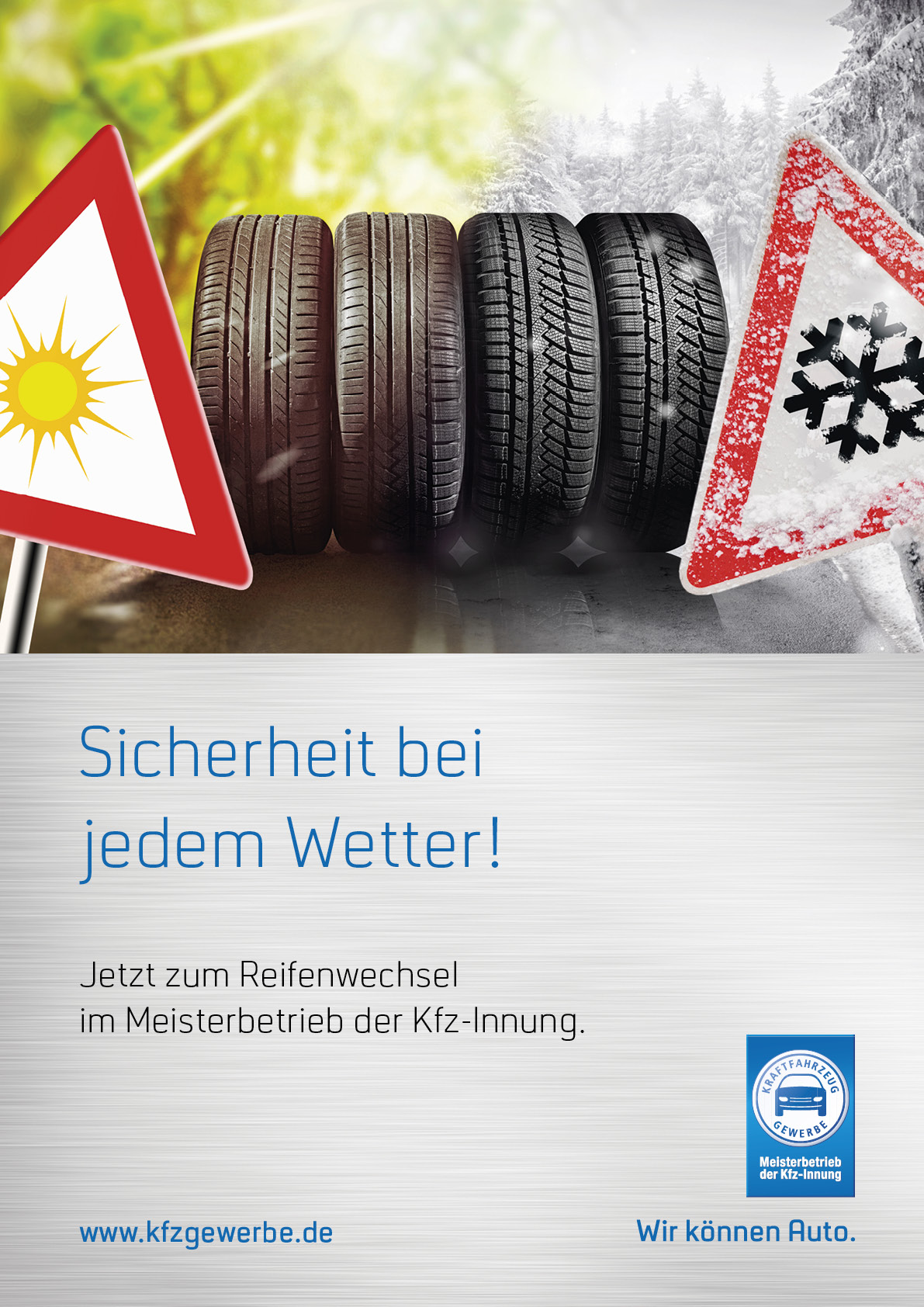 Plakat „Sicherheit bei jedem Wetter!“ 